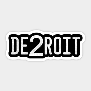 DE2ROIT *Detroiters* Sticker